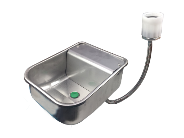 BA 731 STAINLESS STEEL WN BA 731 STAINLESS STEEL WN DRINKING BOWL - 4 LITER WITH FLOATER VALVE - 1/2" OT AND CONNECTION SET FOR IBC TANKS