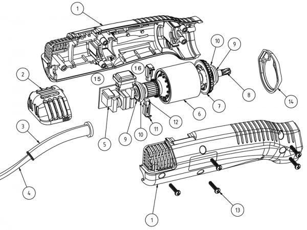 Motor für Profi Line Rind / Pferd / Schaf / 1700-1 DC