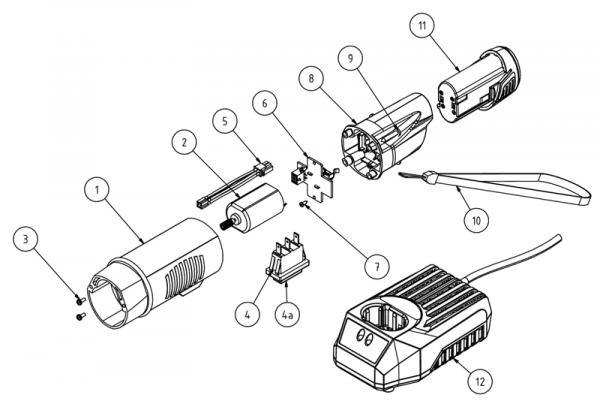 Motor für Equi Akku Li-Ion und Akku Li-Ion / 1600-4