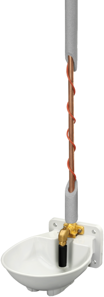 Tränkebecken SB 22 H RBH BACTO® PROTECT mit Rohrbegleitheizung 24 Volt / 66 Watt (Frostschutz bis ca. -35°C)
