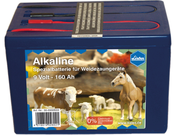 Alkaline Batterie 9 V / 55 Ah